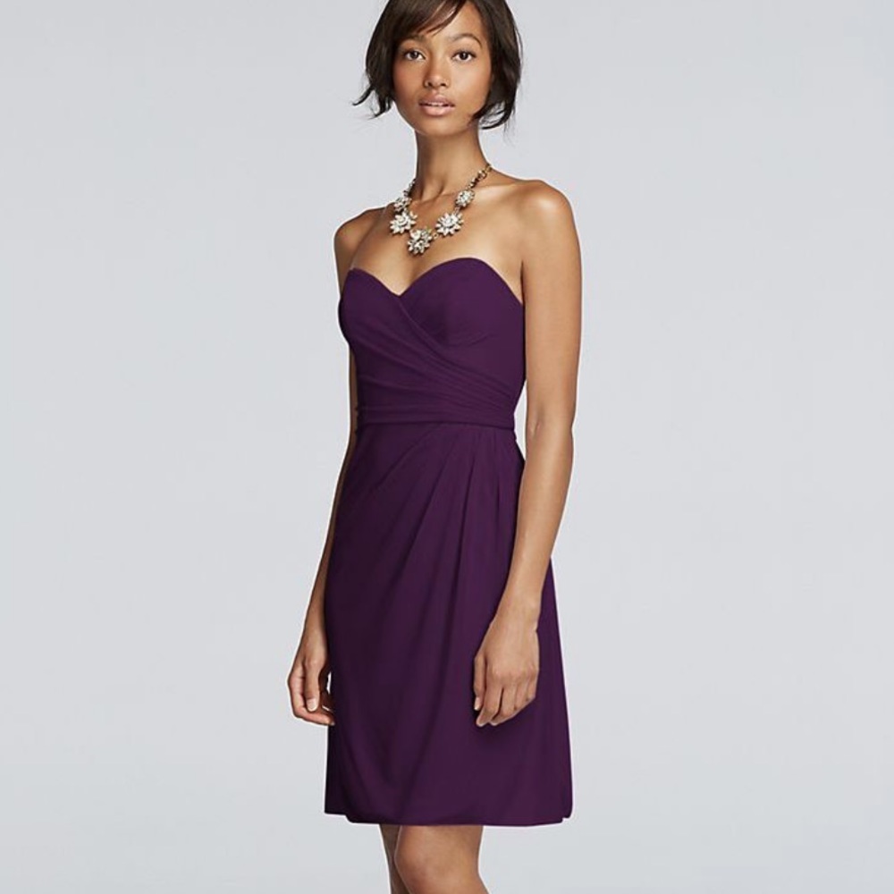 Plum Strapless Dress NWT